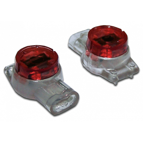 Соединитель проводов 0.4-0.9 мм, изолированный (скотчлок), разветвительное соединение, гель, 100 шт.